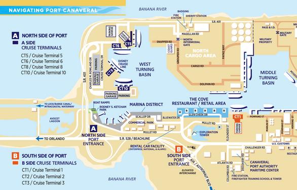 Port Canaveral Map