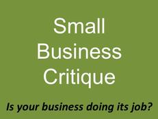 Small Business Critique by Epiclesis Consulting LLC