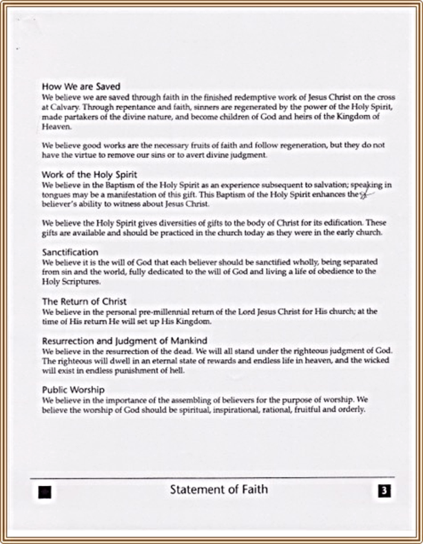 Statement of Faith