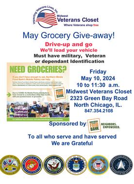 #Veterans #MidwestVeterans Closet #Mobile Pantry #Northern Illinois Food Bank #Feeding Veterans #Feeding America