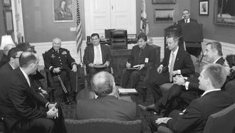Maryland tax attorney Charles Dillon meeting with the Governor of Maryland, the Prime Minster of Montenegro, and other senior government officials from the US government and the State of Maryland