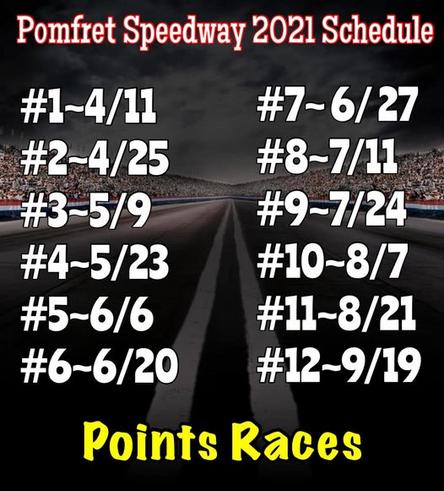 Race Schedule