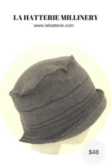 Fall/Winter Casual Hat- 1608-Felt Bucket Hat