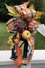 Fall Assorted Pumpkin Lantern Swag