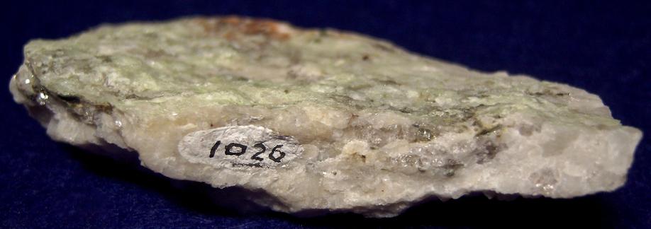 fluorescing Opal-AN Hyalite, Almandine garnet, Smoky Quartz, Muscovite mica, Albite, Spruce Pine, Spruce Pine District, Mitchell County, North Carolina, USA