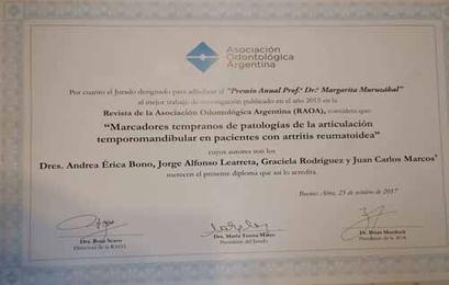 Dr. Learreta / Premio AOA /