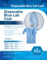 MedPride Disposable Blue Lab Coat