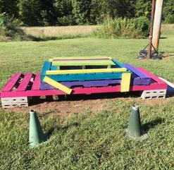 Colby's Army photo of sustainable, pallet mounting block