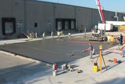 Commercial parking lot Concrete