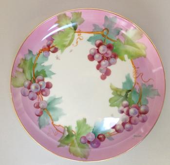 Original Design by Irene Graham Grapes with Heliotrope boarder