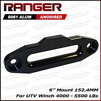 RANGER ULTRANGER SY45 7500 LBs 1/4 x 50' UHMWPE Synthetic Winch Rope 6MM x 15Meter for UTV/ATV Winch