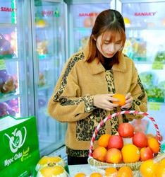 nho xanh không hạt, hoa quả nhập khẩu cao cấp, hoa quả nhập khẩu giá tốt, hàng đẹp, chất lượng tại Hà Nội