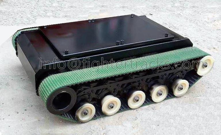 small robot chassis built with small robot tracks