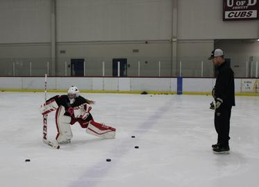Hannah Turnage On-ice Training with Coach Pete Gibb