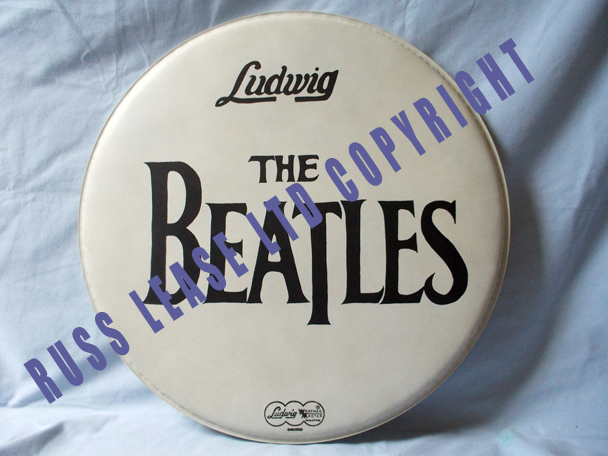 Beatles bass shop drum head