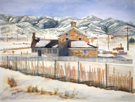 Park City, Utah, Tracy Harris Watercolor Artist, Limited Edition Giclee Available