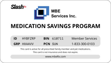 mbeRx.com - Free Rx Pharmacy Discount Card