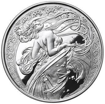 ALPHONSE MUCHA SILVER COINS