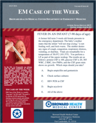 0716 -3 Fever in Infants (written by Nicole Shovlin, MSIV)