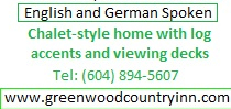Greenwood Country Inn Pemberton BC Website