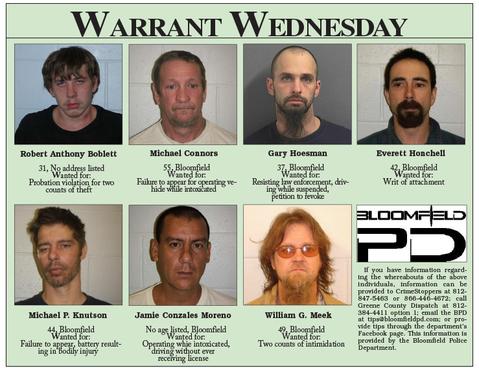 bloomfield warrant