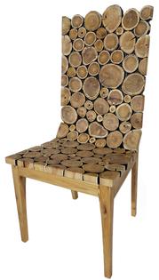 Black Locust Tree Rounds Chair