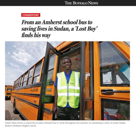 Amherst Lost Boy of Sudan Saving Lives