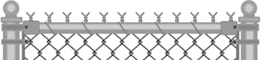 Cyclone Fence, chain link fence, chain link