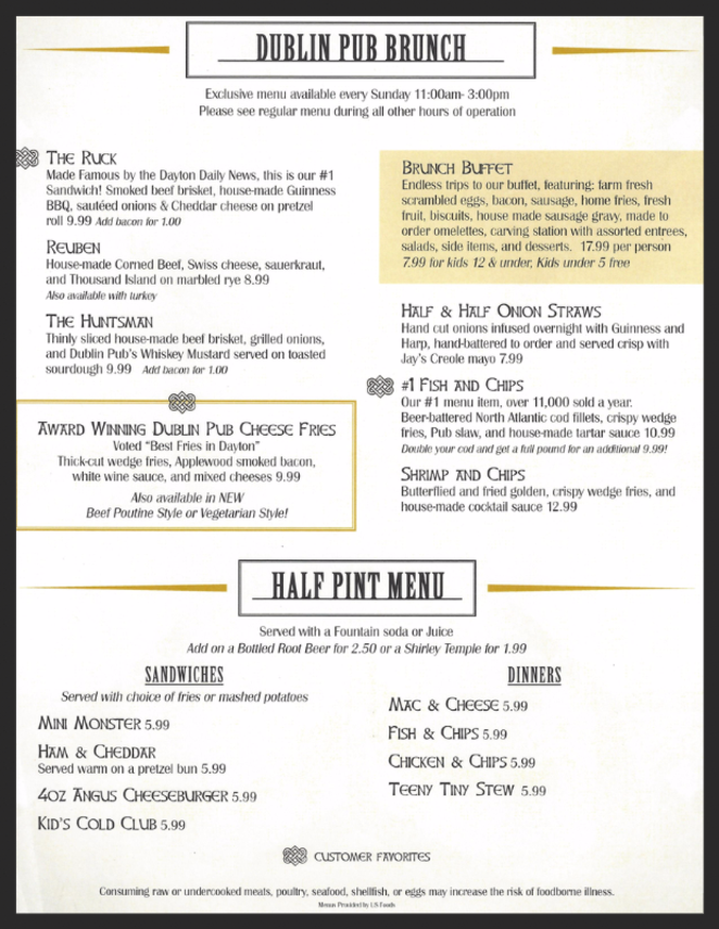 our-menu-the-dublin-pub-dayton-oh