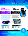 MedPride Powder Free Medical Examination ​Vinyl Black Gloves Combined