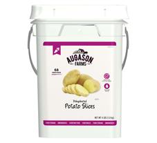 Augason Farms Dehydrated Potato Slices 4 Gallon Pail – 68 Servings Bucket