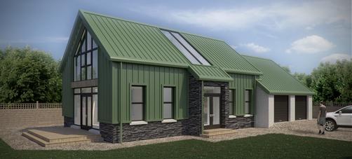 3D Visualisation of Contemporary New Dwelling, Cullybackey