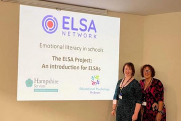 Image of Emily Crichton and Louise Carr delivering ELSA training