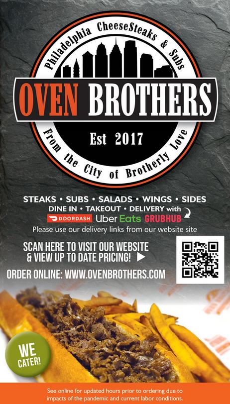 Oven Brothers Menu Page1