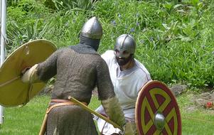 Viking battle demonstration