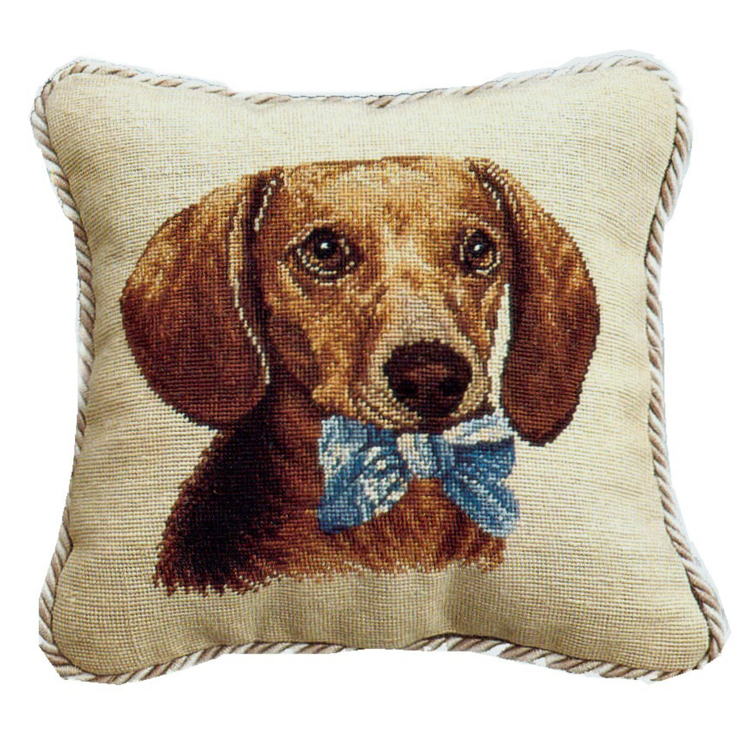 Hkh International Dog Needlepoint Dog Pillows