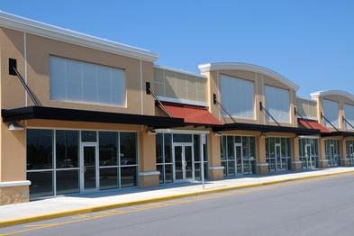 Photo of storefront glass