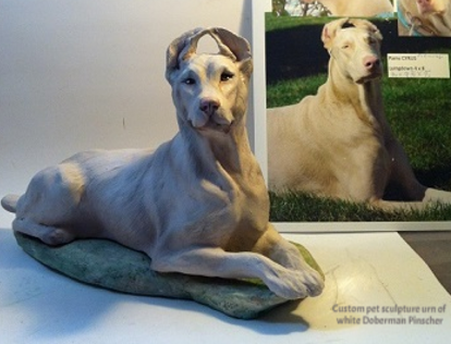 Custom Pet Sculpture Pet Urns Dog Sculpture