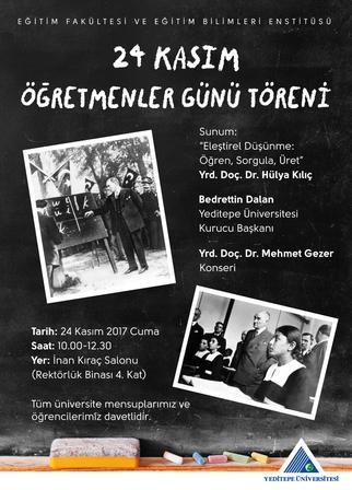 T. C. Yeditepe Üniversitesi 24 Kasım Öğretmenler Günü Konser Mehmet Gezer
