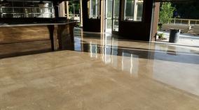 Polished concrete floor