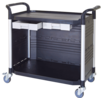 drawer utility carts, lab trolley manufacturer Taiwan, plastic utility carts factory, 2-tier utility carts, 2-tier service cart