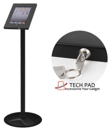 PAD17 but metal Apple iPad pro Stand, Secured Keylocked Tablet Stand buy in dubai