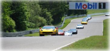 The Corvette parade lap at Canadian Tire Motorsport Park, north of Bowmanville, Ontario