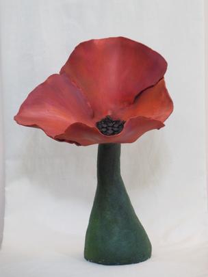 Clay Flower, Flower Sculpture