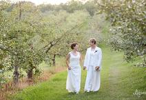 Two Brides Just pronounced Wives! At Minnetonka Apple Orchards