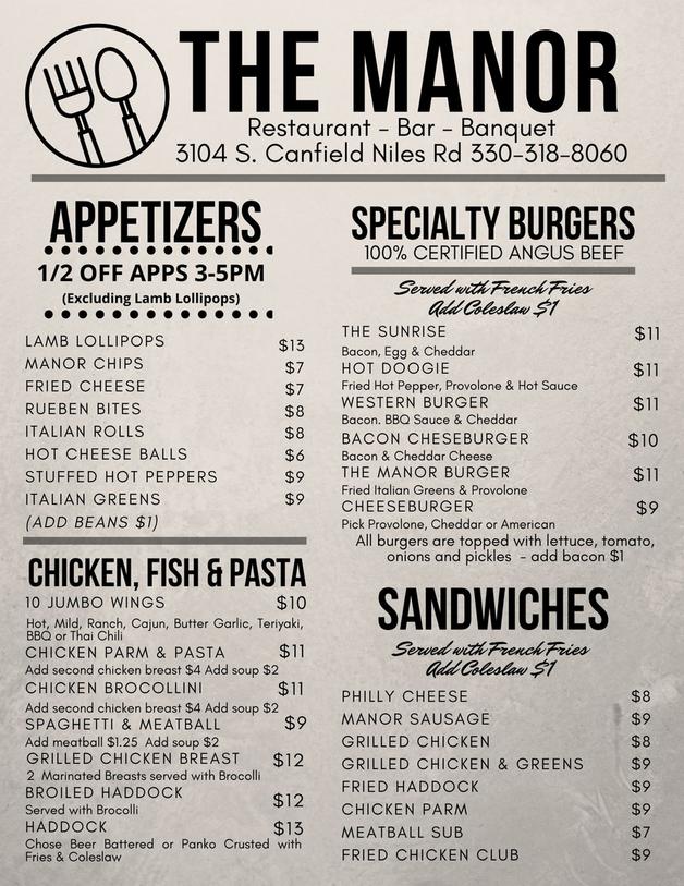 the-manor-restaurant-menu