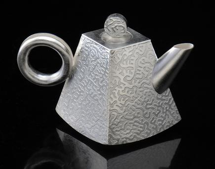 Sterling silver teapot by Kevin O'Dwyer