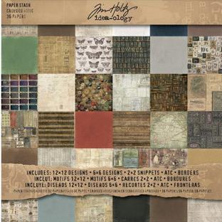 Advantus Tim Holtz Idea-ology - Abandoned Stash 8x8 Paper Pad