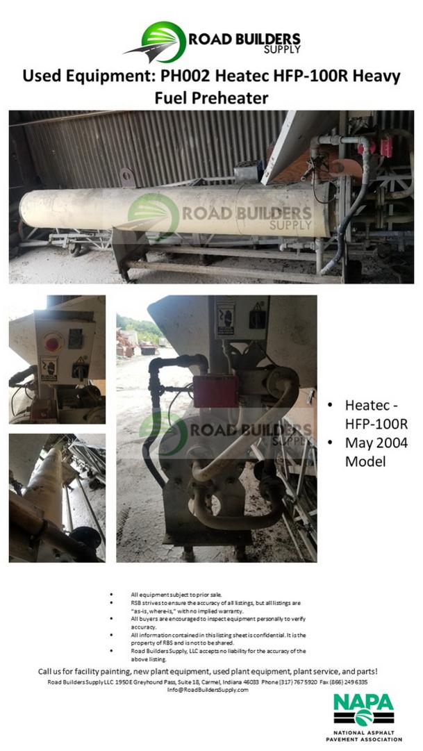 Heatec HFP-100R Heavy Fuel Preheater