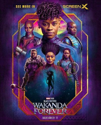 Geekpin Entertainment, The Geekpin, Black Panther Wakanda Forever, Marvel, Chadwick Boseman, Regal Theater, Screen X